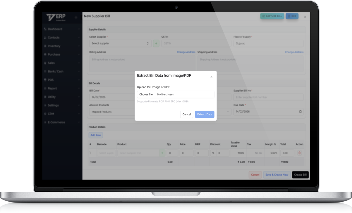 Supplier Bill OCR